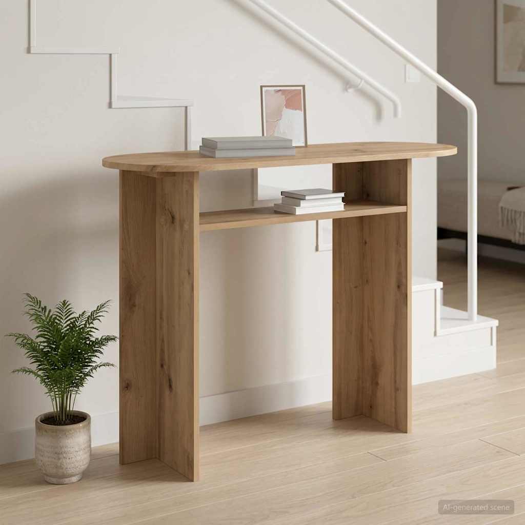 Konsolbord 100 X 39,5 X 75 Cm Konstrueret Træ