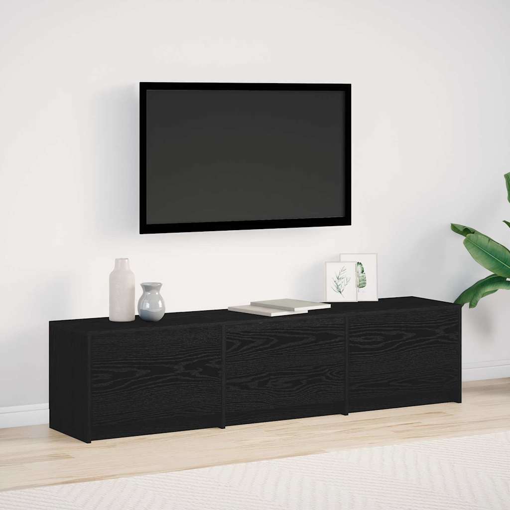 Tv-bord Med Led 165 X 34 X 40 Cm Konstrueret Træ