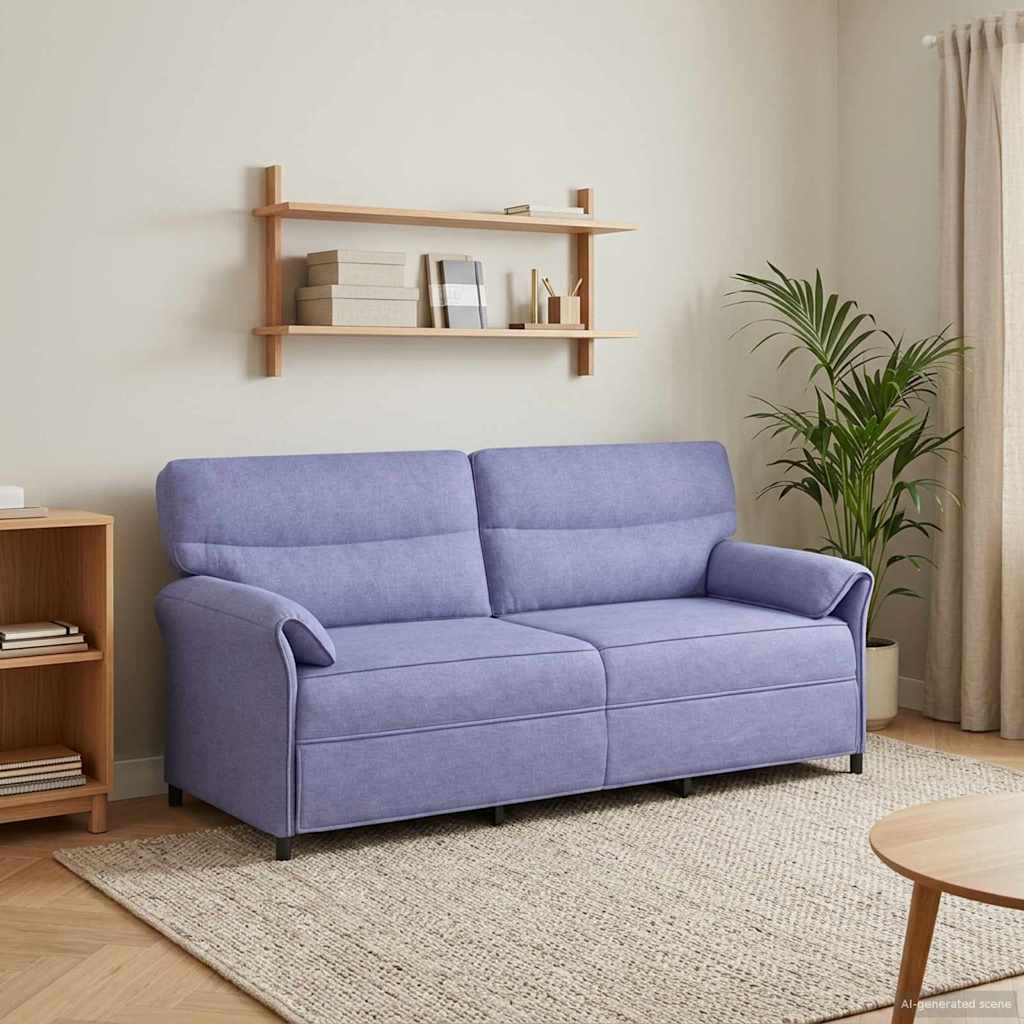Sofa 100% Polyester Metalramme Mdf, Krydsfinér