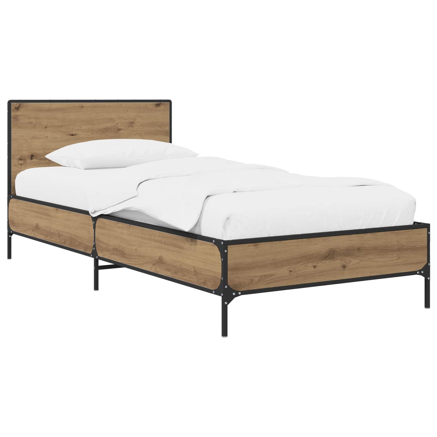 Sengestel Med Hovedgærde 80 X 200 Cm Konstrueret Træ
