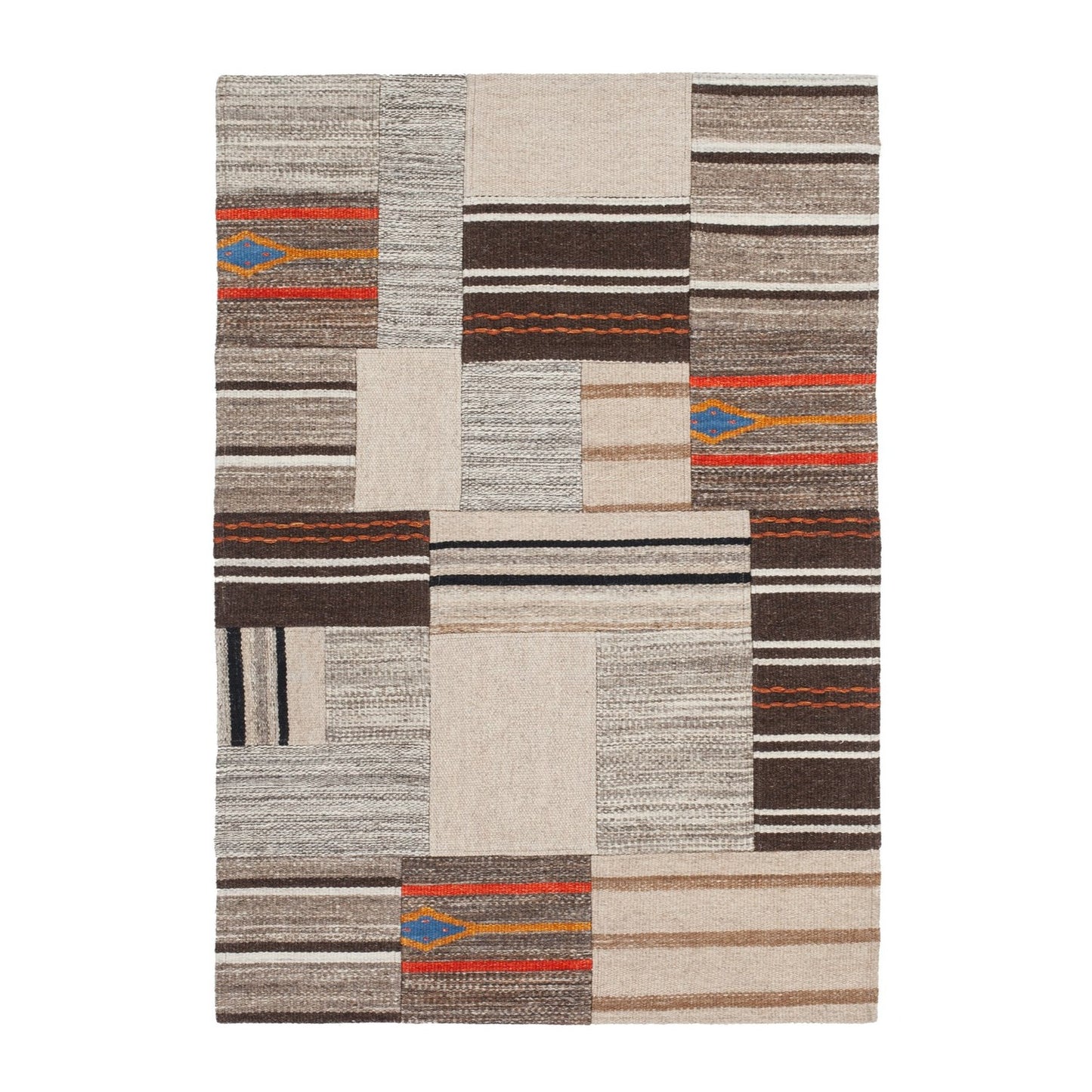 Radical 220 Tæppe I Patchwork Udtryk - Variant TX93Y-80-150