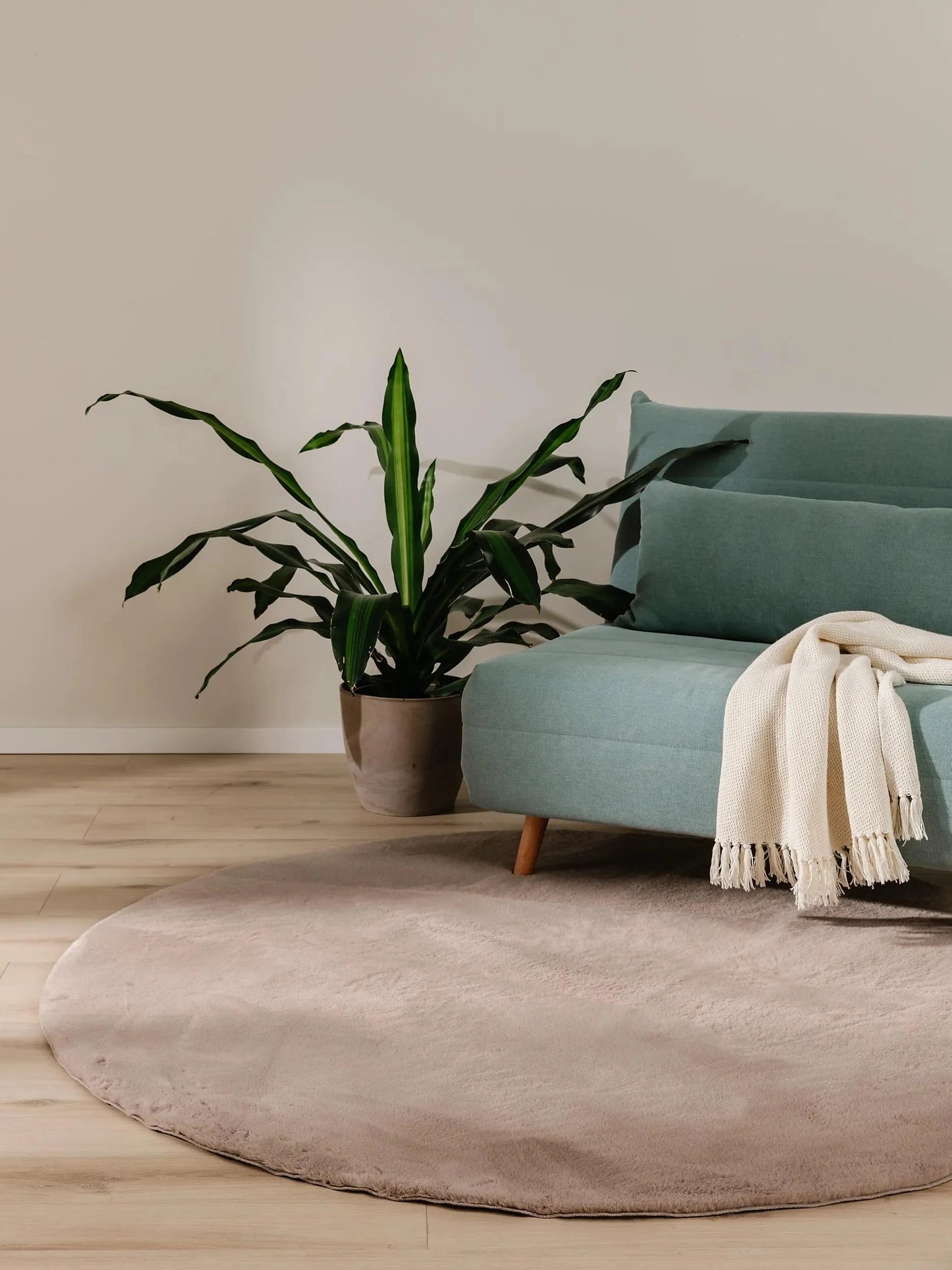 COZY Taupe Pels Tæppe