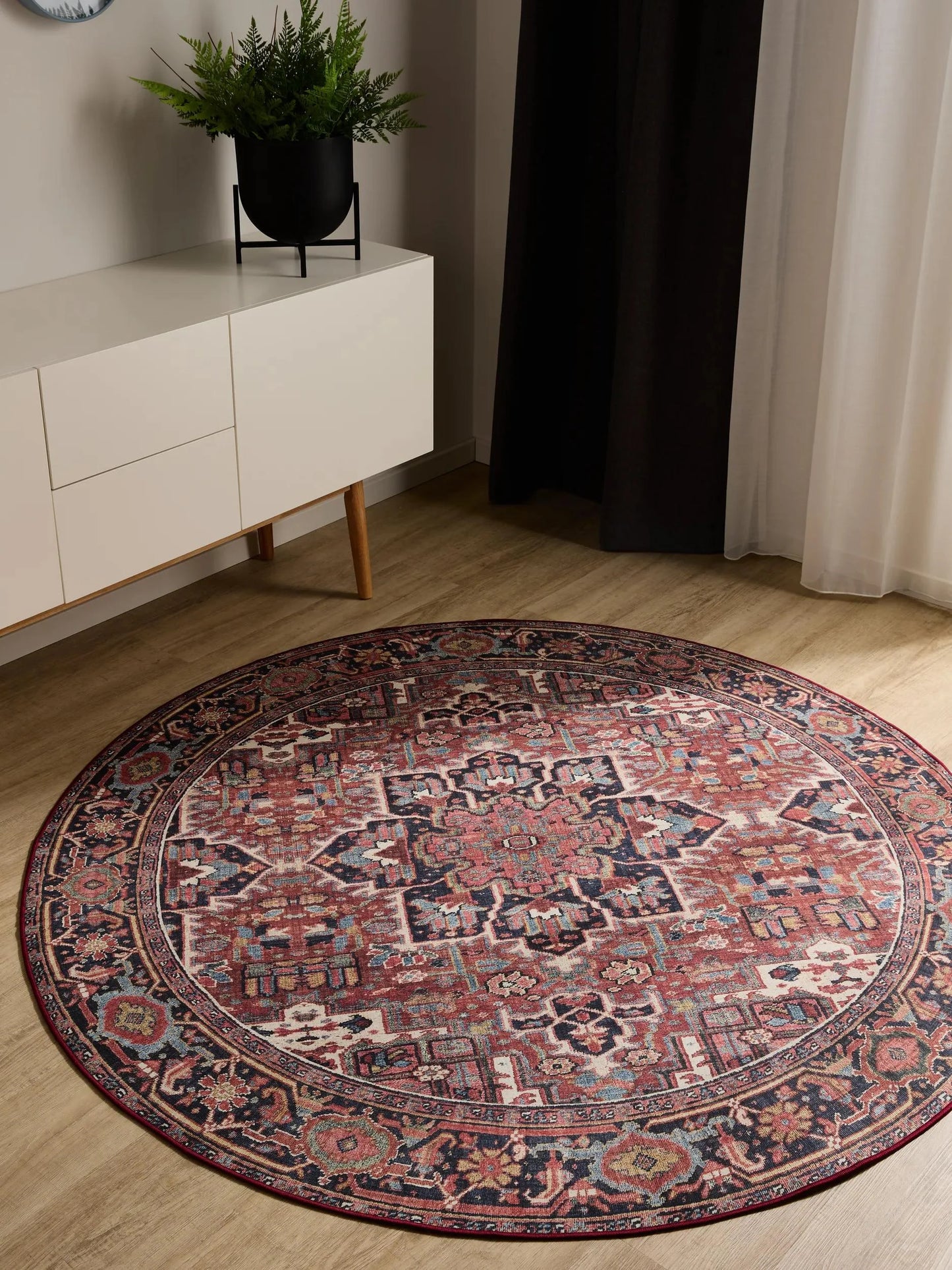 ATLAS Flerfarvet Vaskbart Tæppe