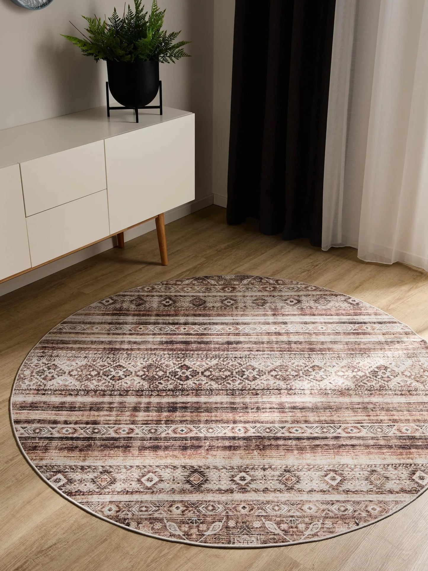 ATLAS Brun Vaskbart Tæppe