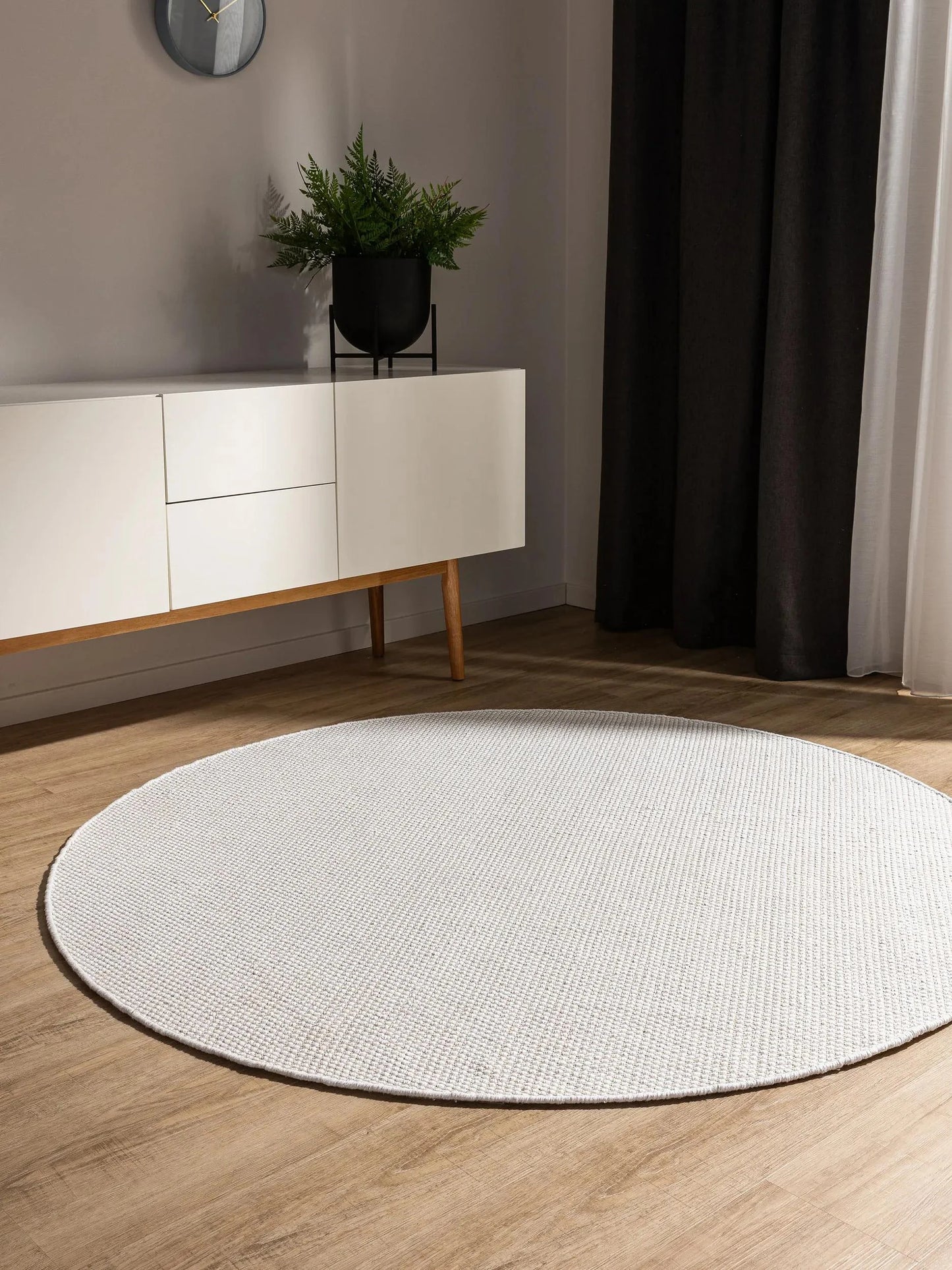 DUKE Hvid Bomuld Tæppe