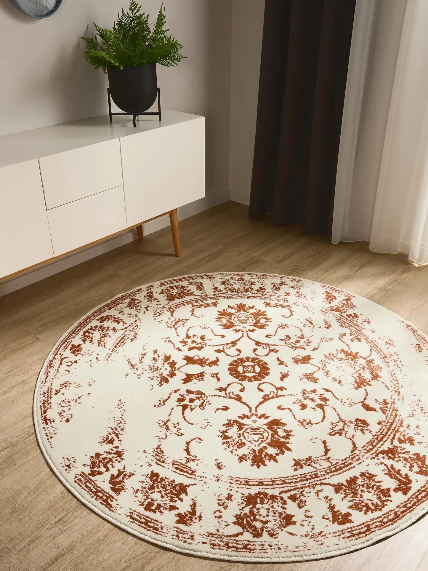 KIRA Creme/Orange Tæppe