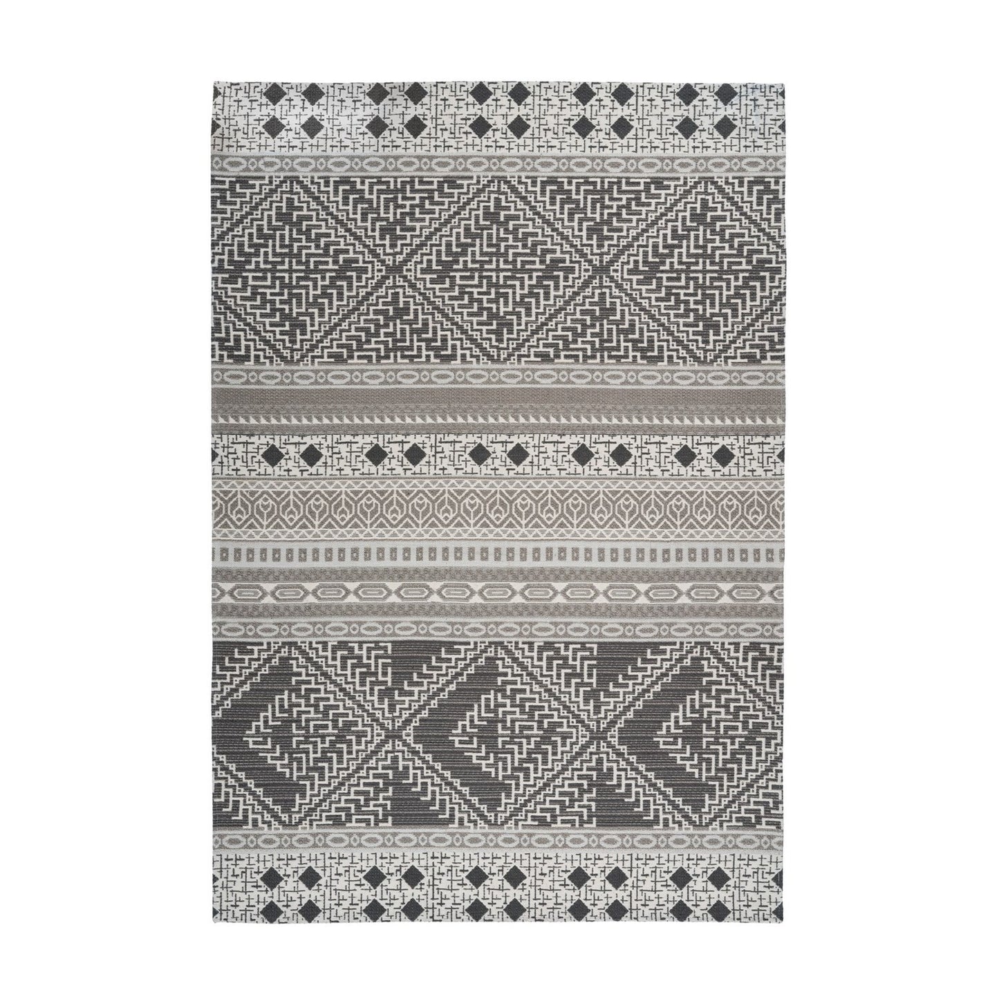Yoga 225 Tæppe Inde/ude I Taupe Og Creme - Variant 9KW53-80-150-E