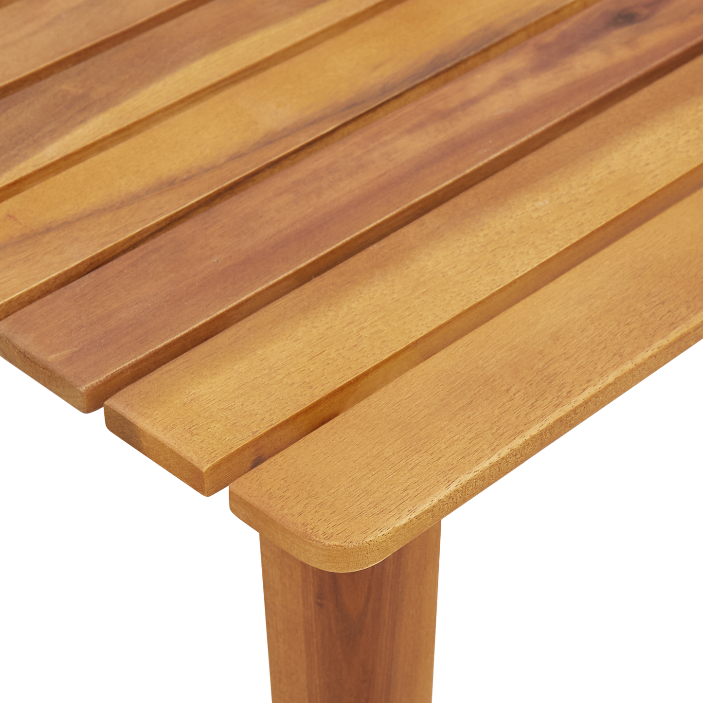 Have Stole Med Bord Sæt - 3 Stykker I Beige Solid Akacietræ
