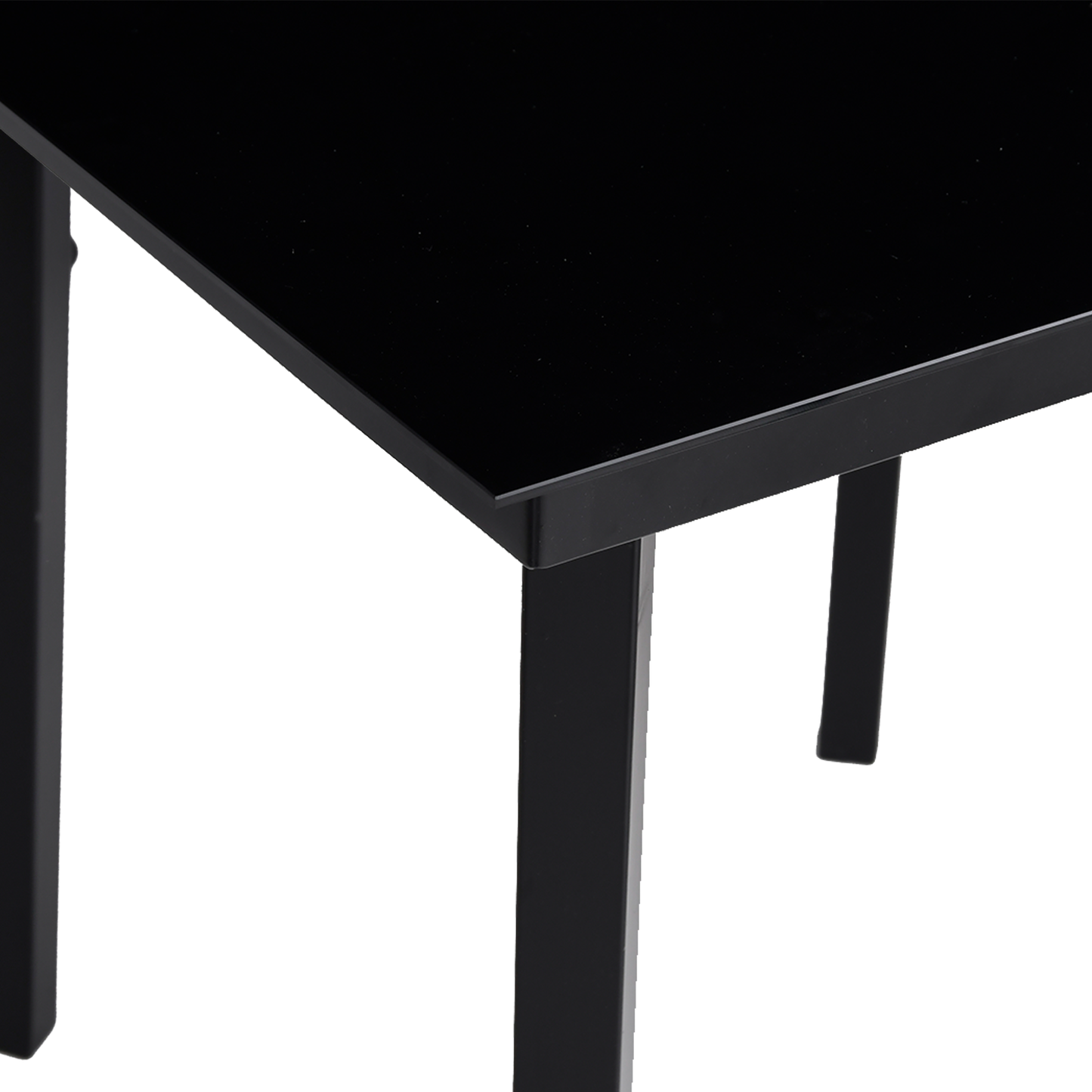 Spisestuesæt 5 Pcs Lys Grå og Sort 140 X 70 X 74 Cm - billede 11