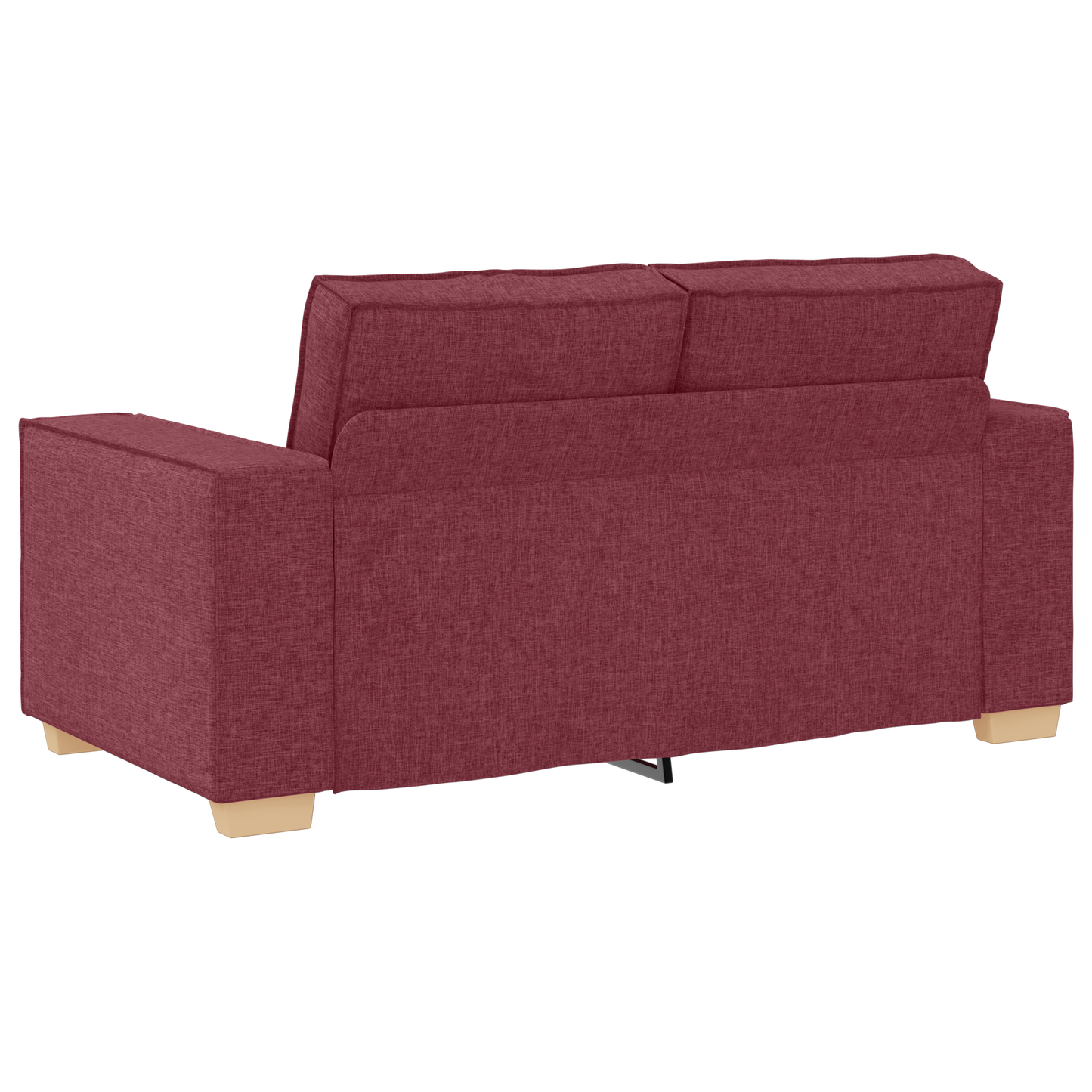 Sofa Sæt Med Pude Med Pude 3 Dele Vinrød 220 X 78 X 84 Cm Stof