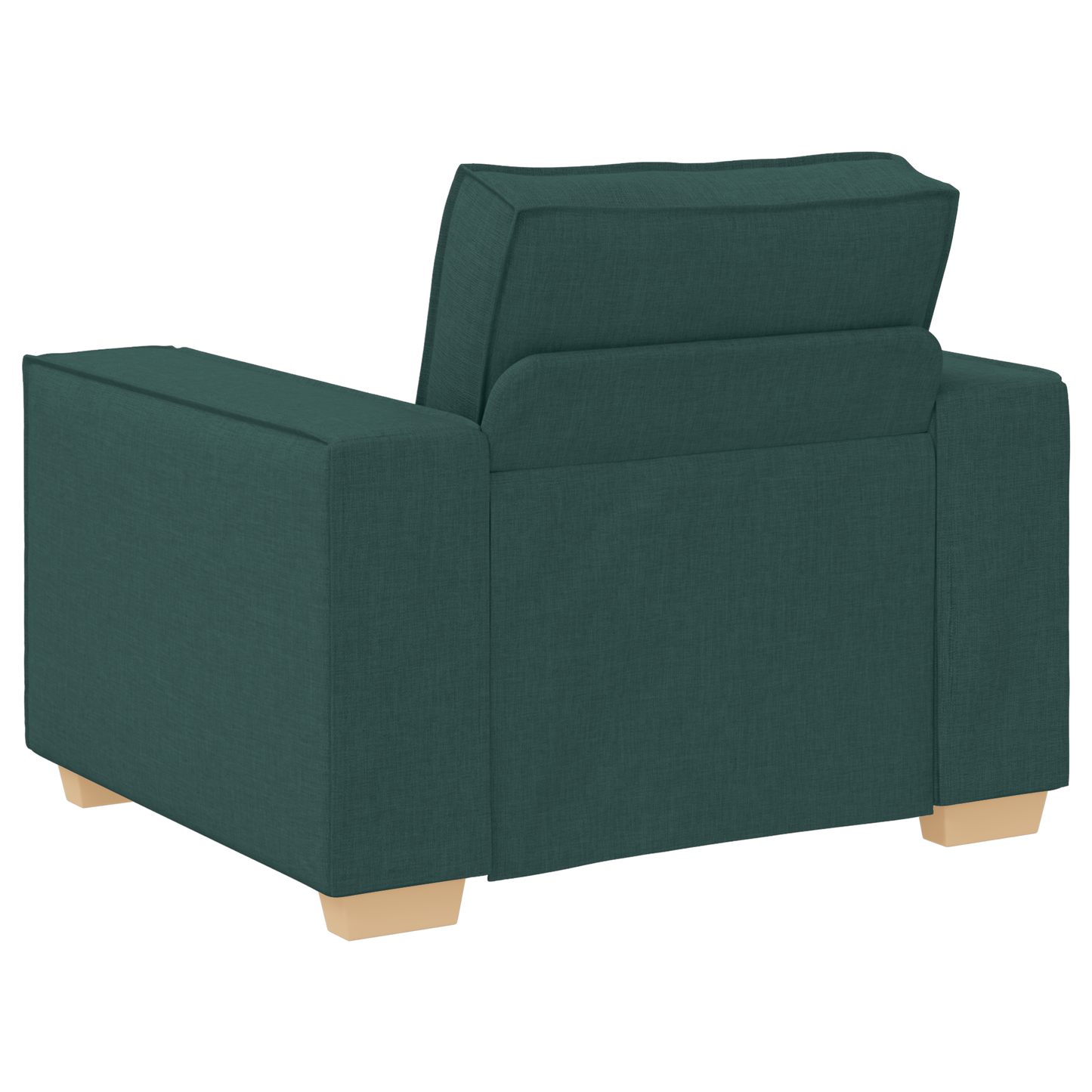 3 Personers Sofa Sæt Med Puder Mørkegrøn Stof
