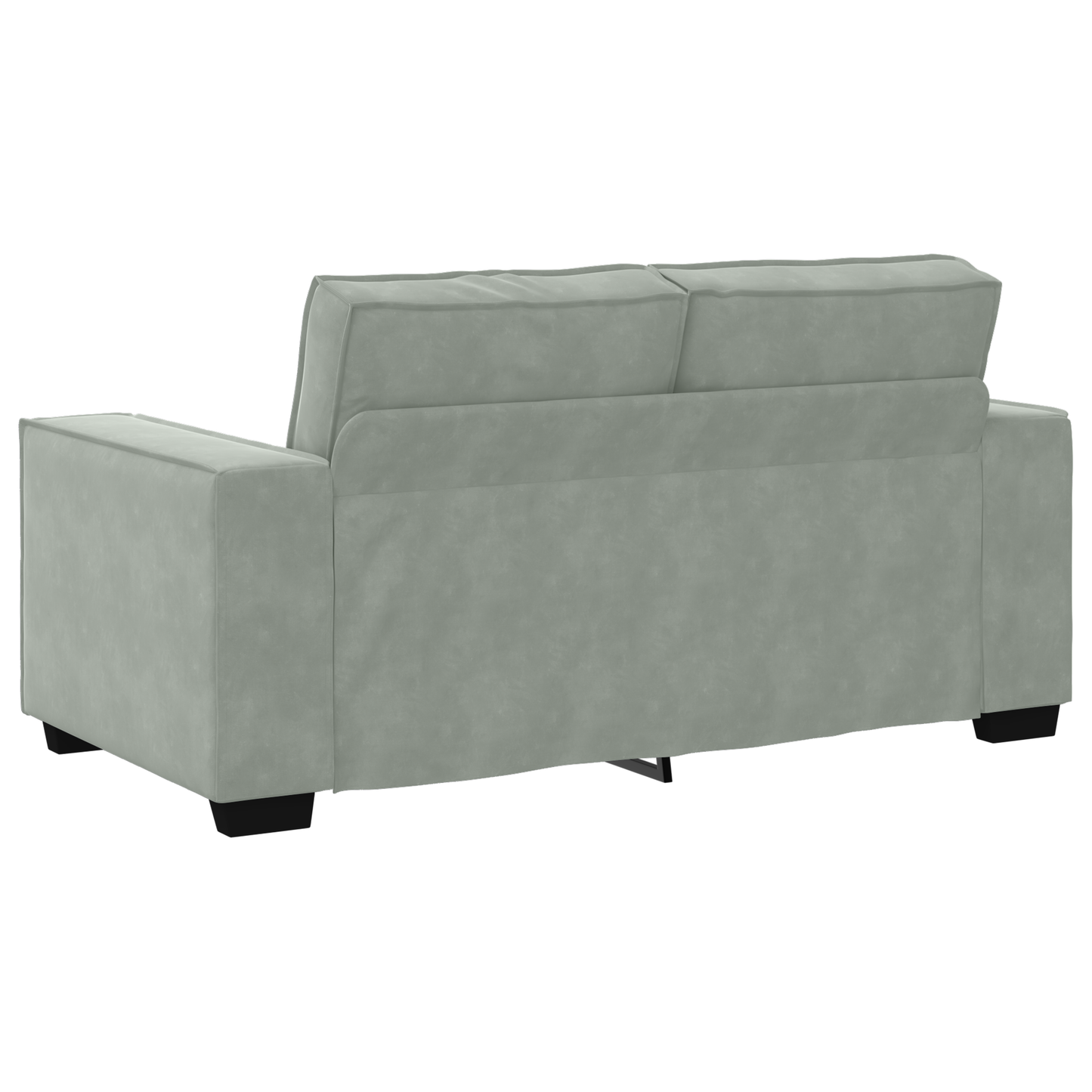 3 Personers Sofa Sæt Med Puder Lys Grå Fløjl