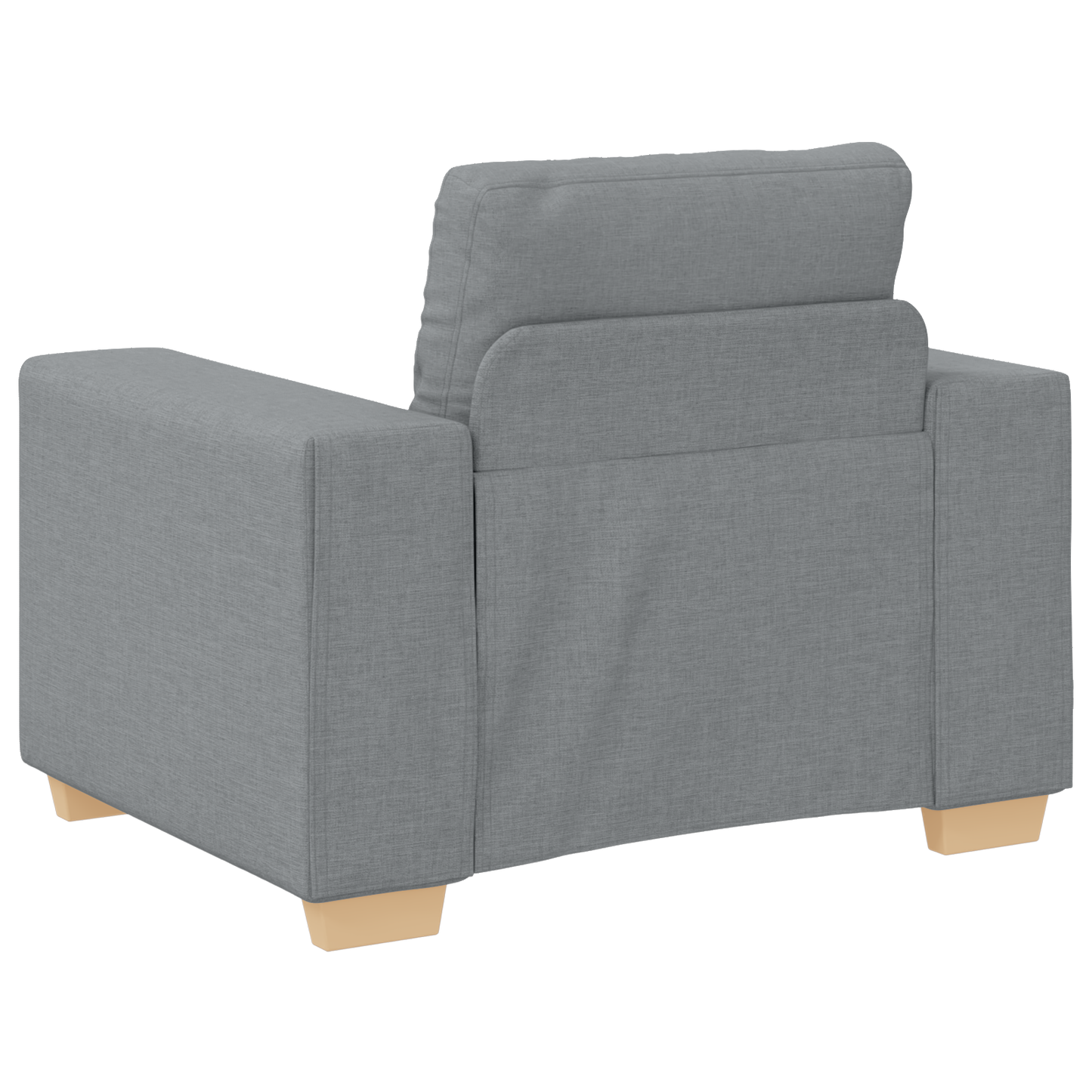 3-delt Sofa Sæt med Puder Lys Grå Stof - billede 7
