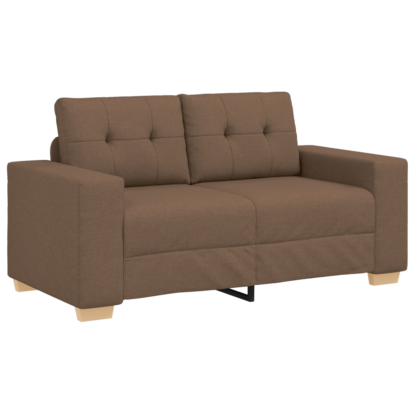 3-Delt Sofasæt Med Puder I Brun Stof