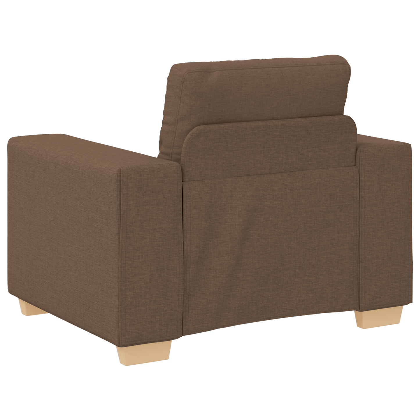 3-Delt Sofasæt Med Puder I Brun Stof