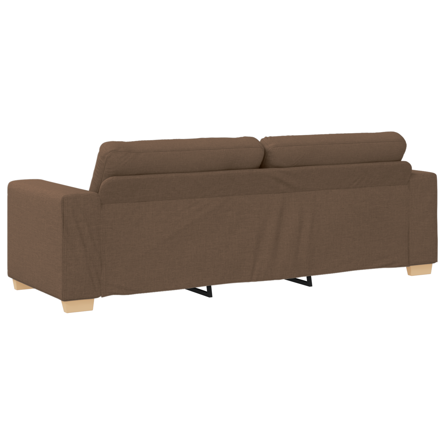 3-Delt Sofasæt Med Puder I Brun Stof