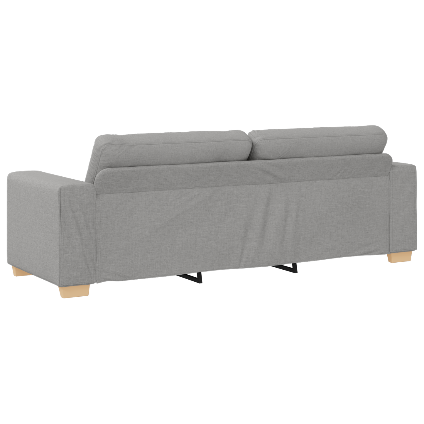 Sofa Sæt Med Pude Med Pude 3 Pcs Grå Stof - Billede 9
