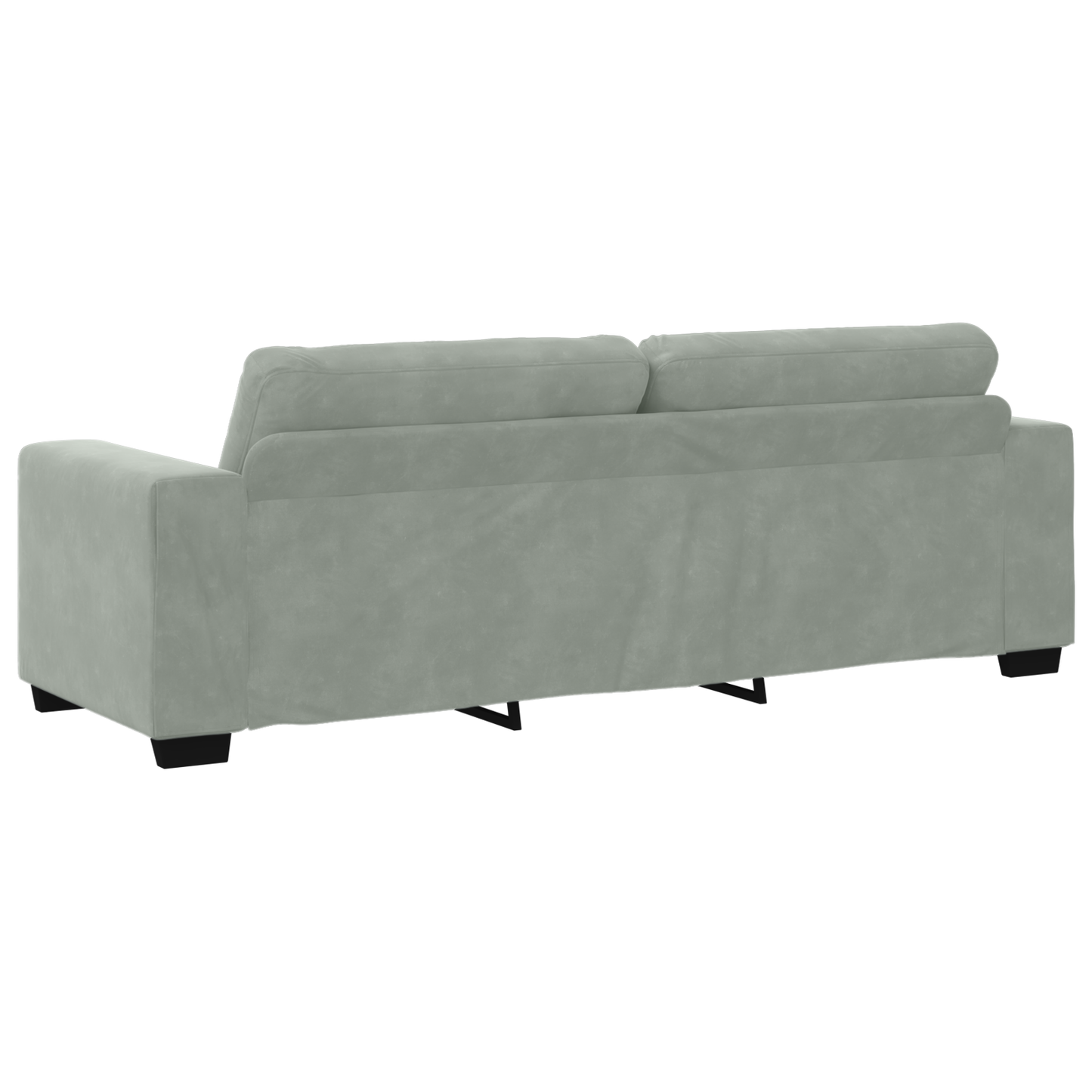 3-Delt Sofasæt Med Puder Lys Grå Velvet