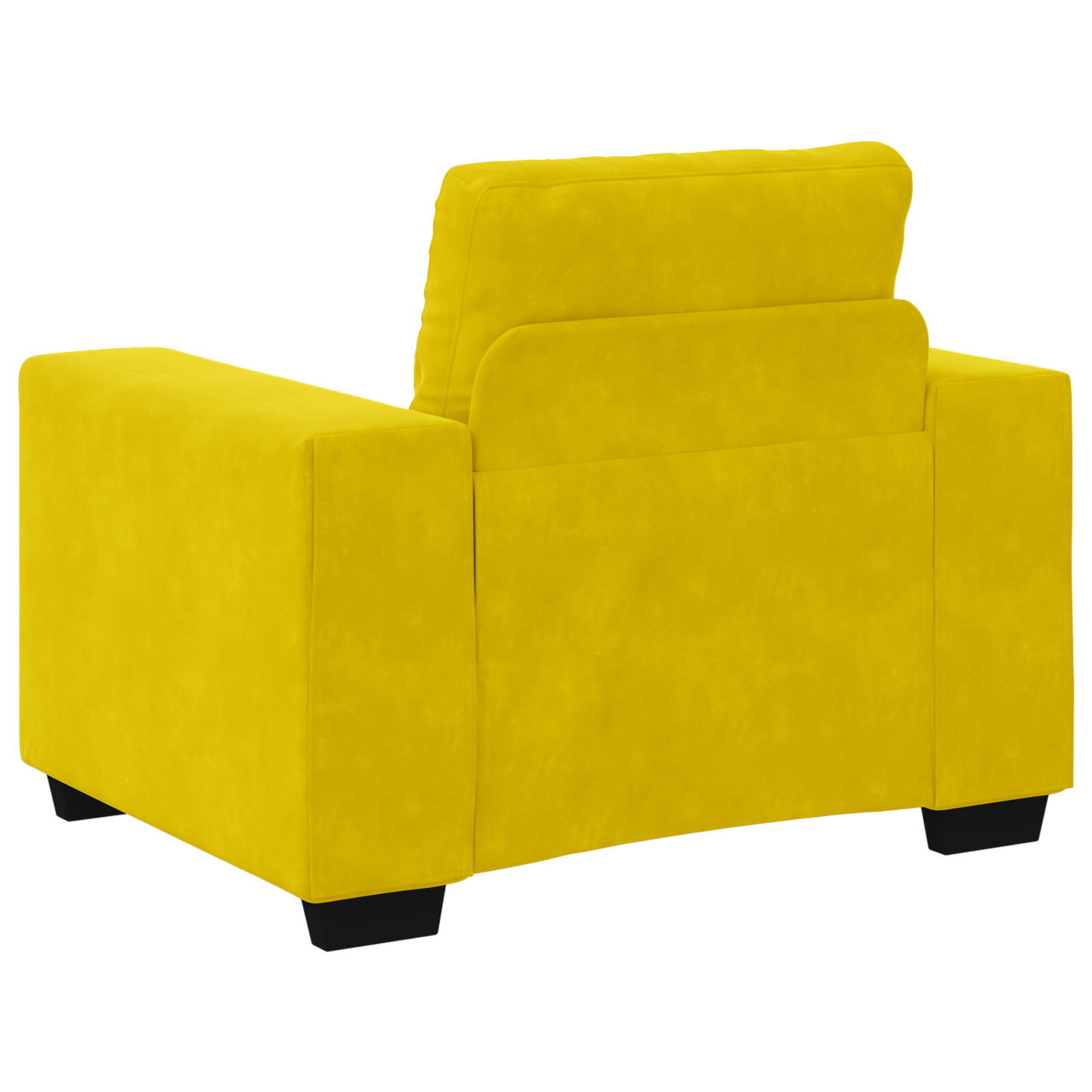 3 Personers Sofa Sæt Med Puder Gul Fløjl