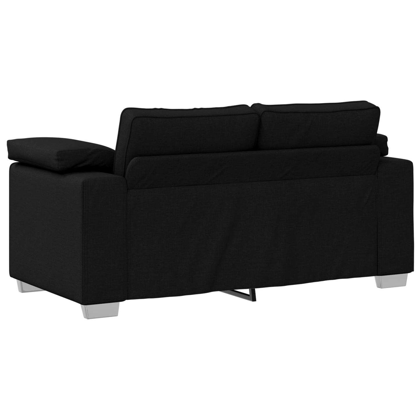 3-Delt Sofasæt Med Puder Sort Stof