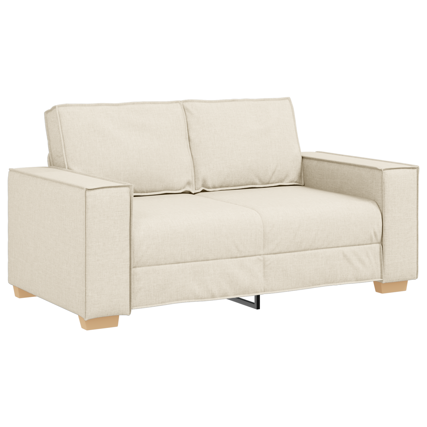 2-Personers Sofa Sæt Med Puder I Linned