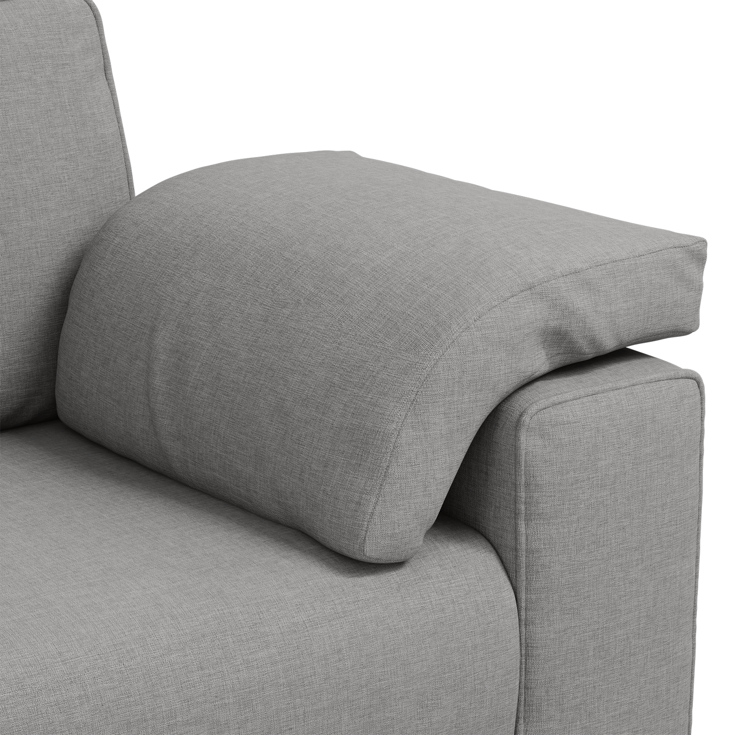 2-Personers Sofasæt Med Puder I Lysegrå Stof