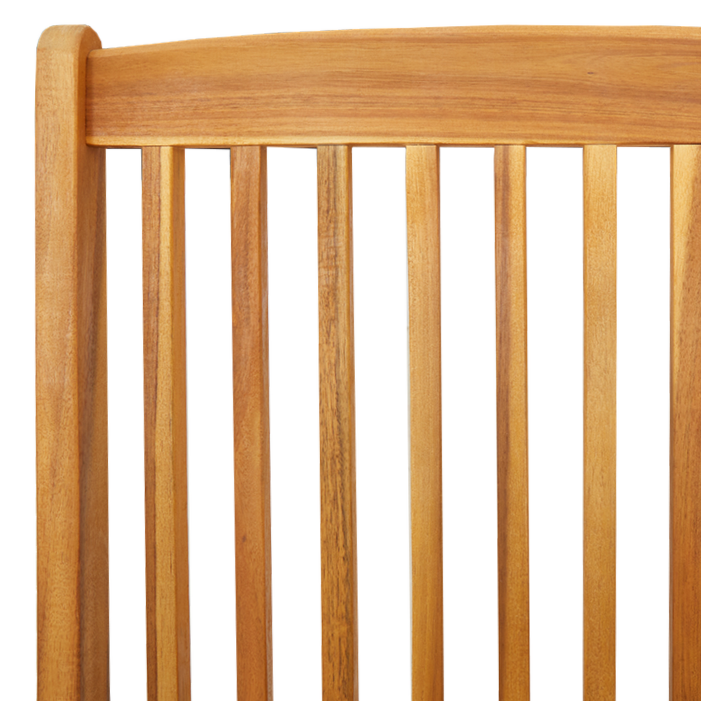 Sammenfoldelige Havestole Med Hvid Pude 6Stk Solid Akacietræ