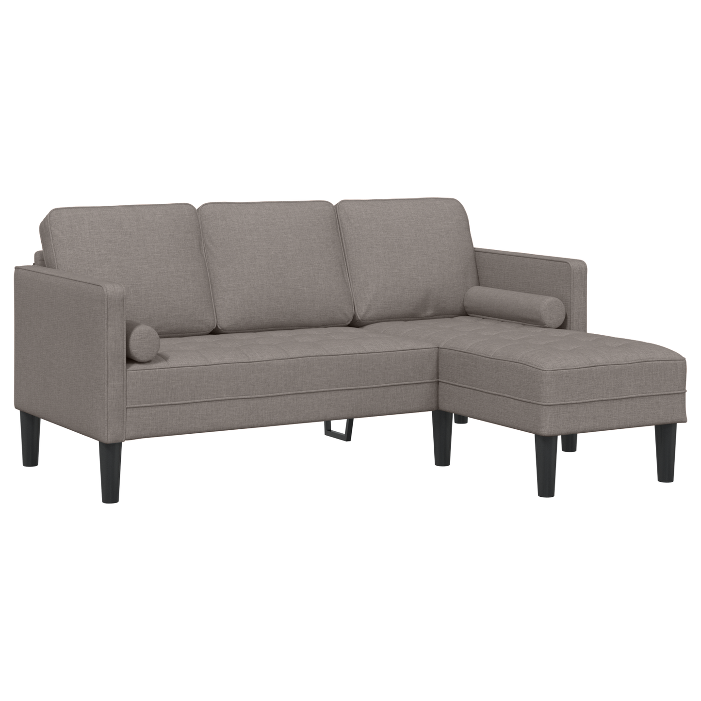 2-Delt Sofasæt Med Puder I Taupe Stof