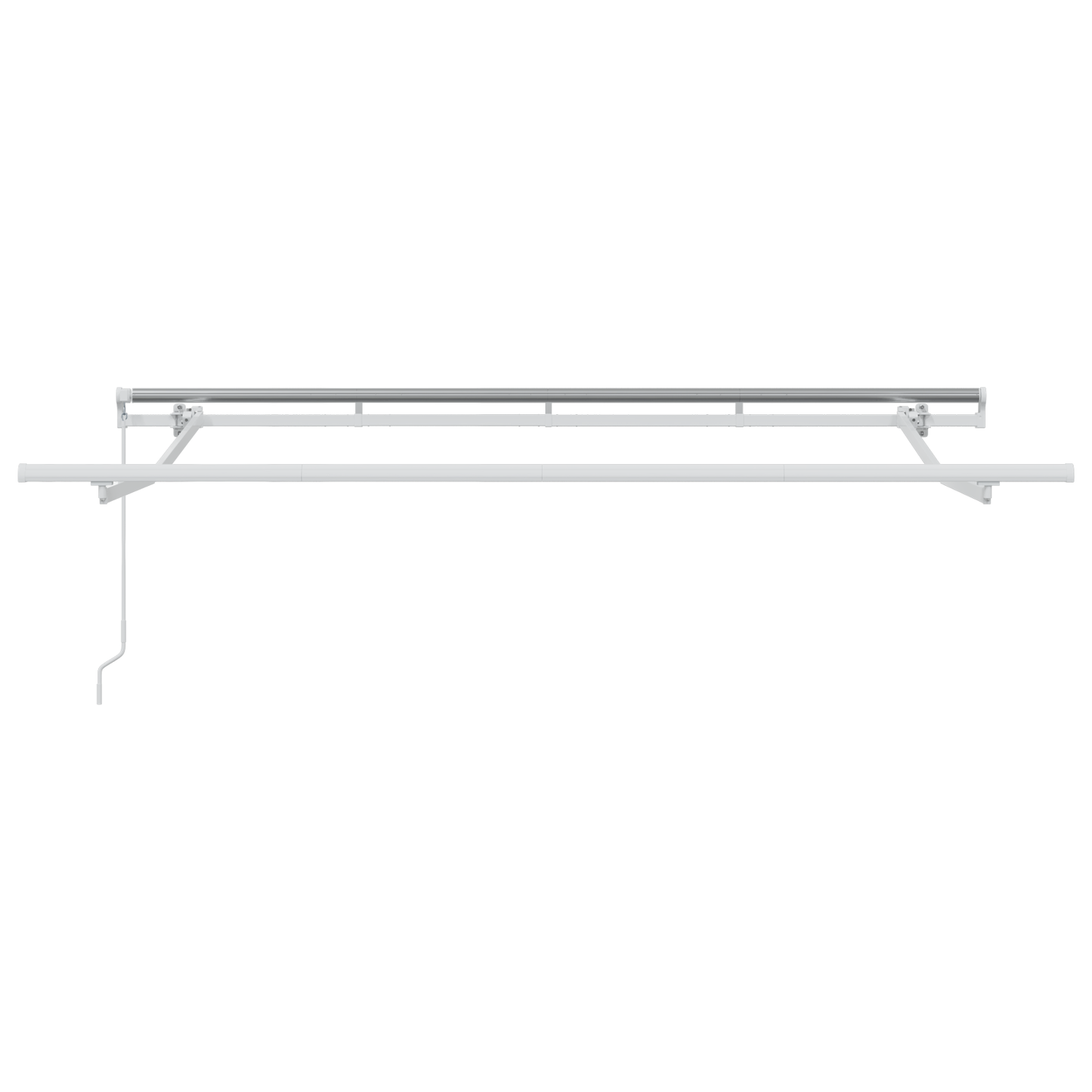 Utrækkelig Markise Creme og Hvid 250 X 200 Cm 2.5 X 2 M - billede 7