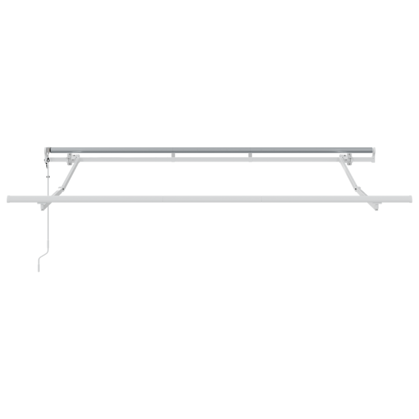 Utrækkelig Markise Creme og Hvid 250 X 200 Cm 2.5 X 2 M - billede 6