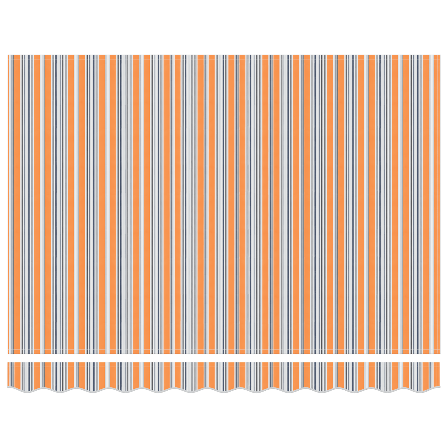 Utrækkelig Markise Gul og Orange og Hvid 250 X 200 Cm 2.5 X 2 M - billede 6