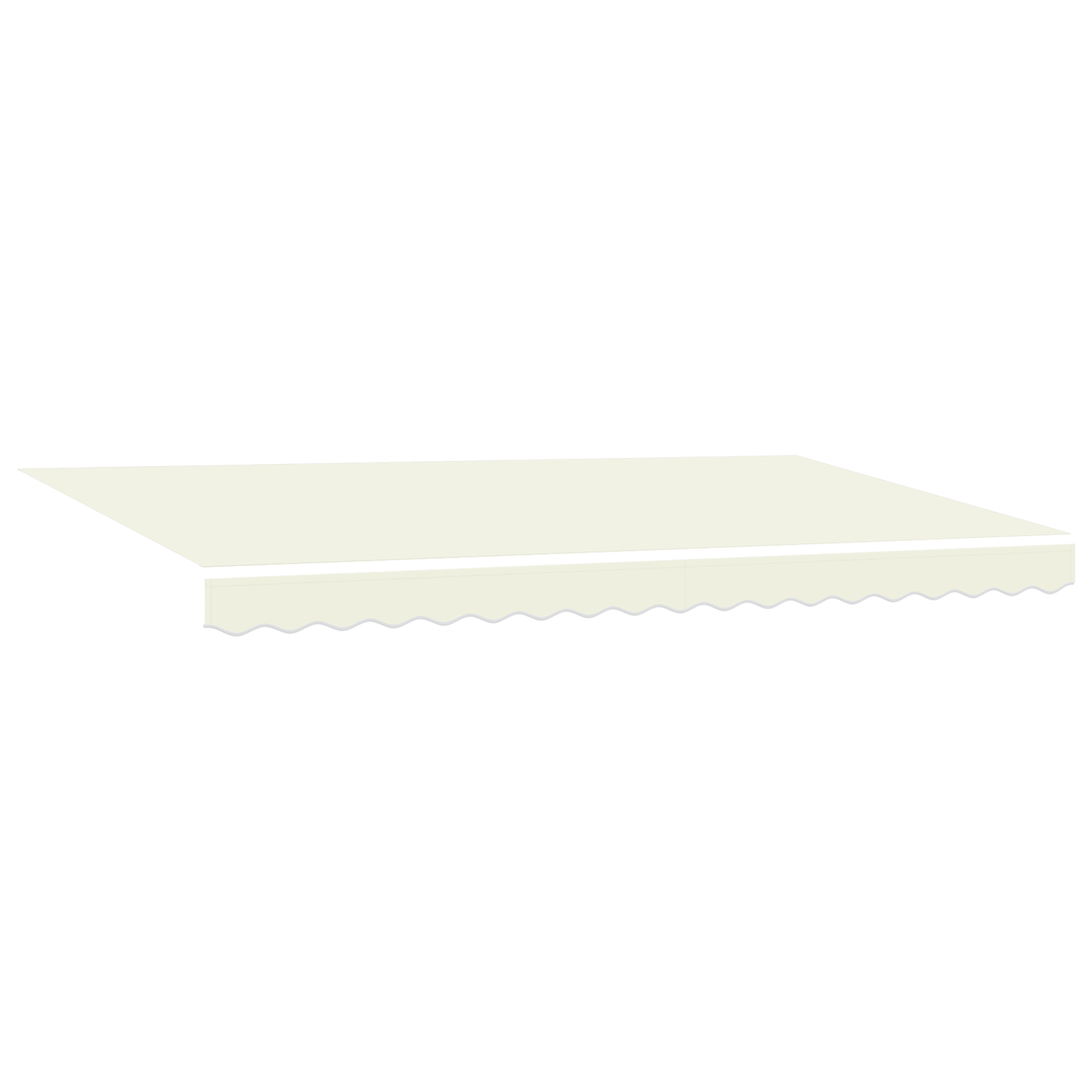 Markise med Blind Creme 350 X 200 X 120 Cm Stof, Metal - billede 2