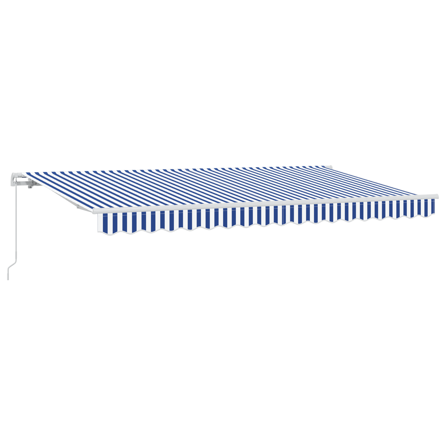 Utrækkelig Markise Blå og Hvid 400x200 Cm 400 X 200 Cm 4x2 M - billede 2
