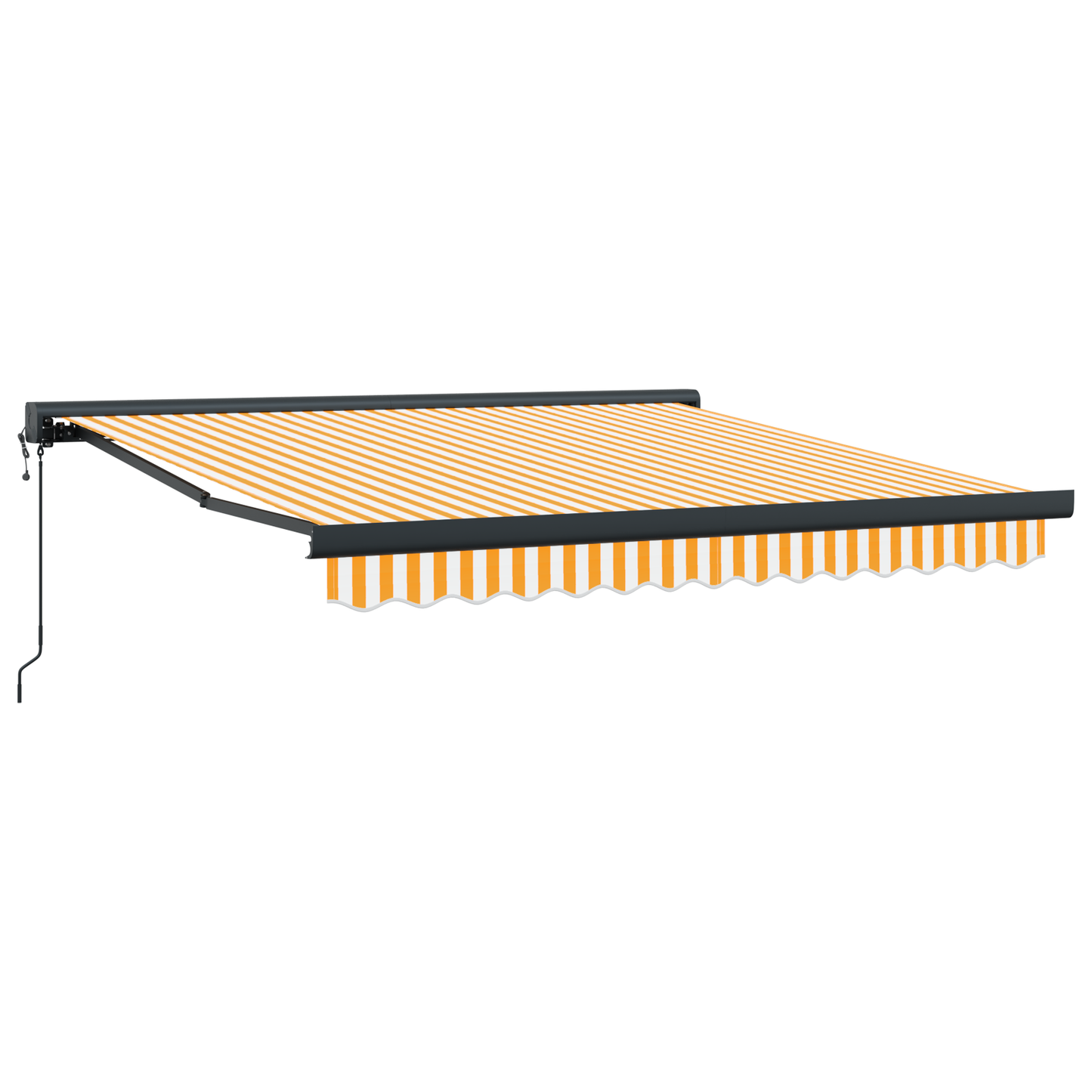 Automatisk Utrækkelig Markise Gul og Hvid 300x250 Cm - billede 5