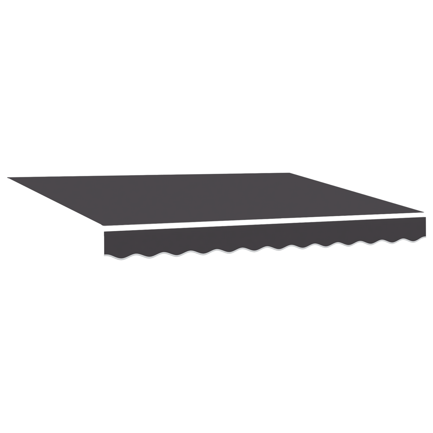 Utrækkelig Markise Antracit 300 X 250 Cm Stof - billede 5