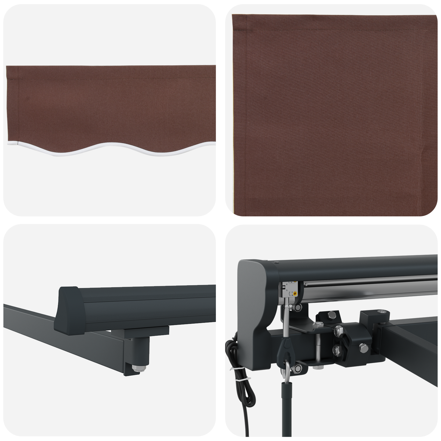 Utrækkelig Markise Brun 300x250 Cm - billede 8