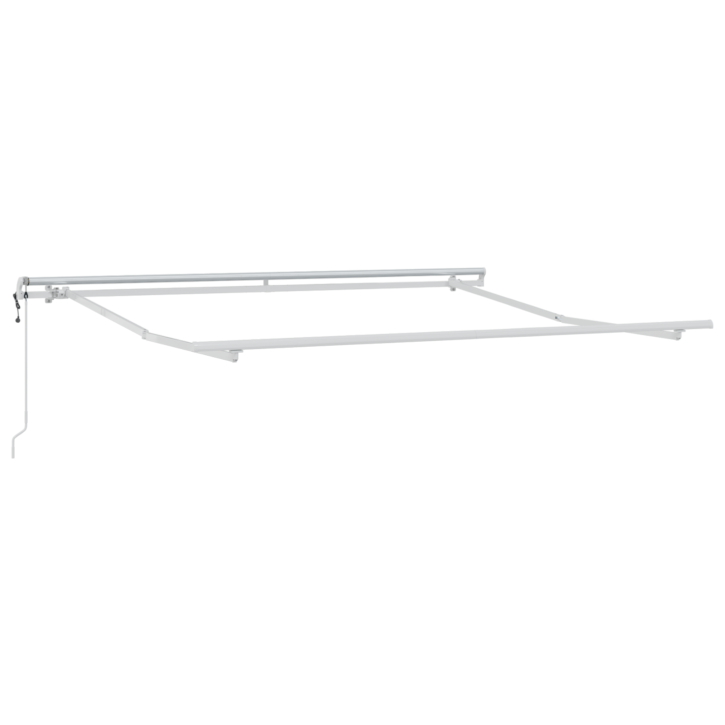 Automatisk Utrækkelig Markise Rød og Hvid - 300 X 250 Cm - billede 4