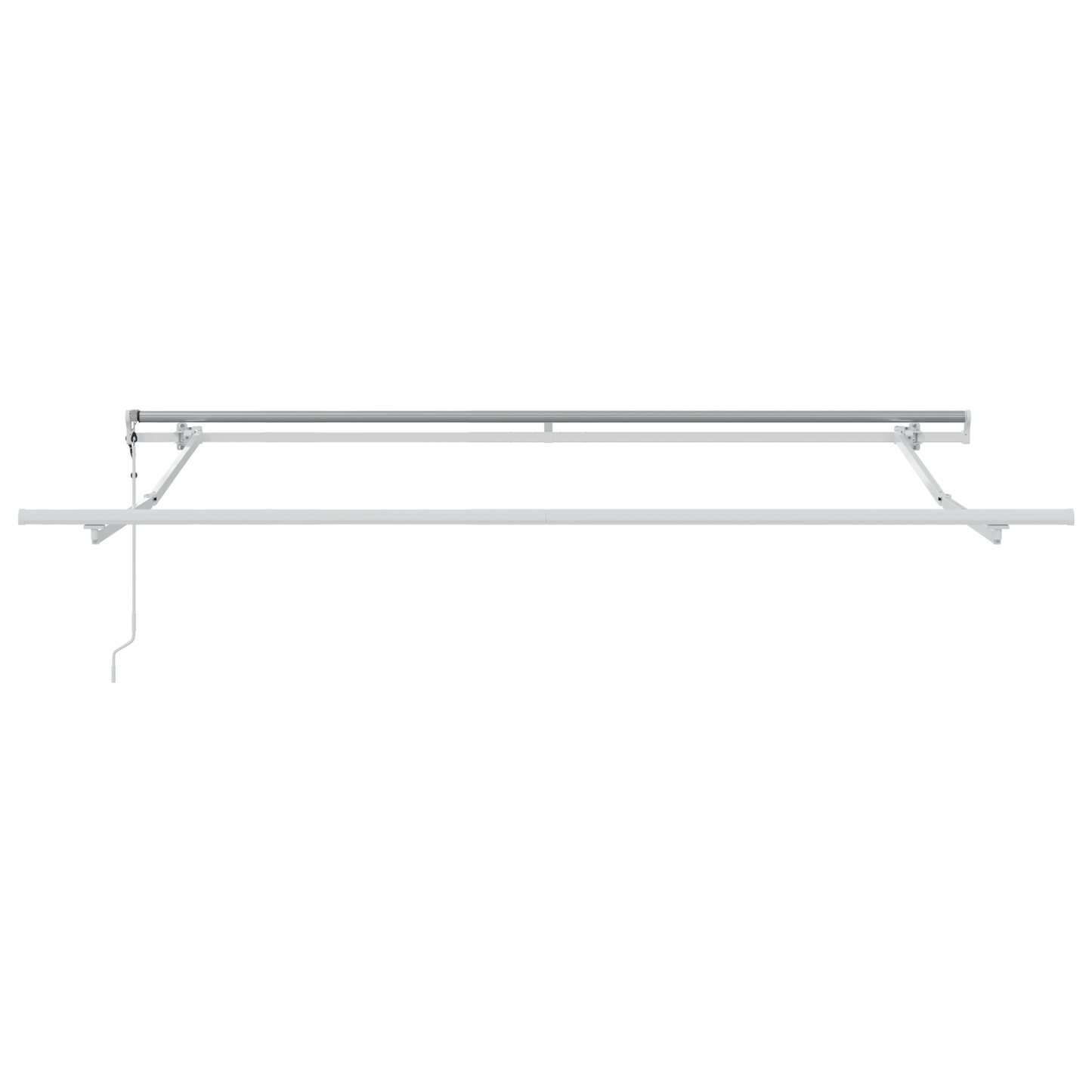 Automatisk Utrækkelig Markise Rød og Hvid - 300 X 250 Cm - billede 6