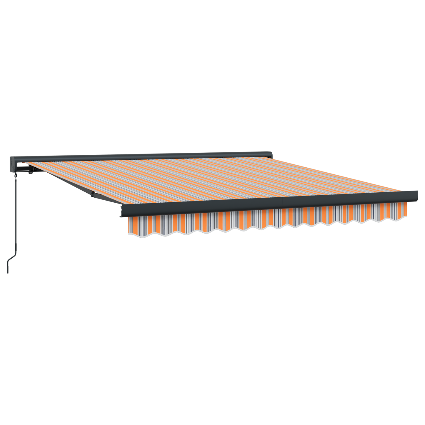 Manuel Udtækkelig Markise Flerfarvet Stribe 300x250 Cm - billede 2