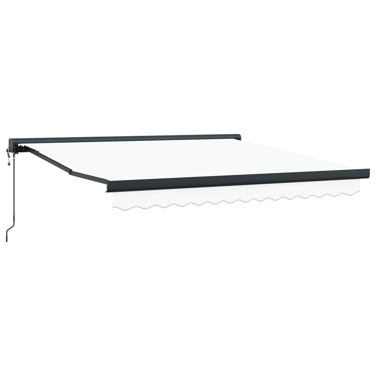 Automatisk Utrækkelig Markise Hvid 300x250 Cm - billede 5