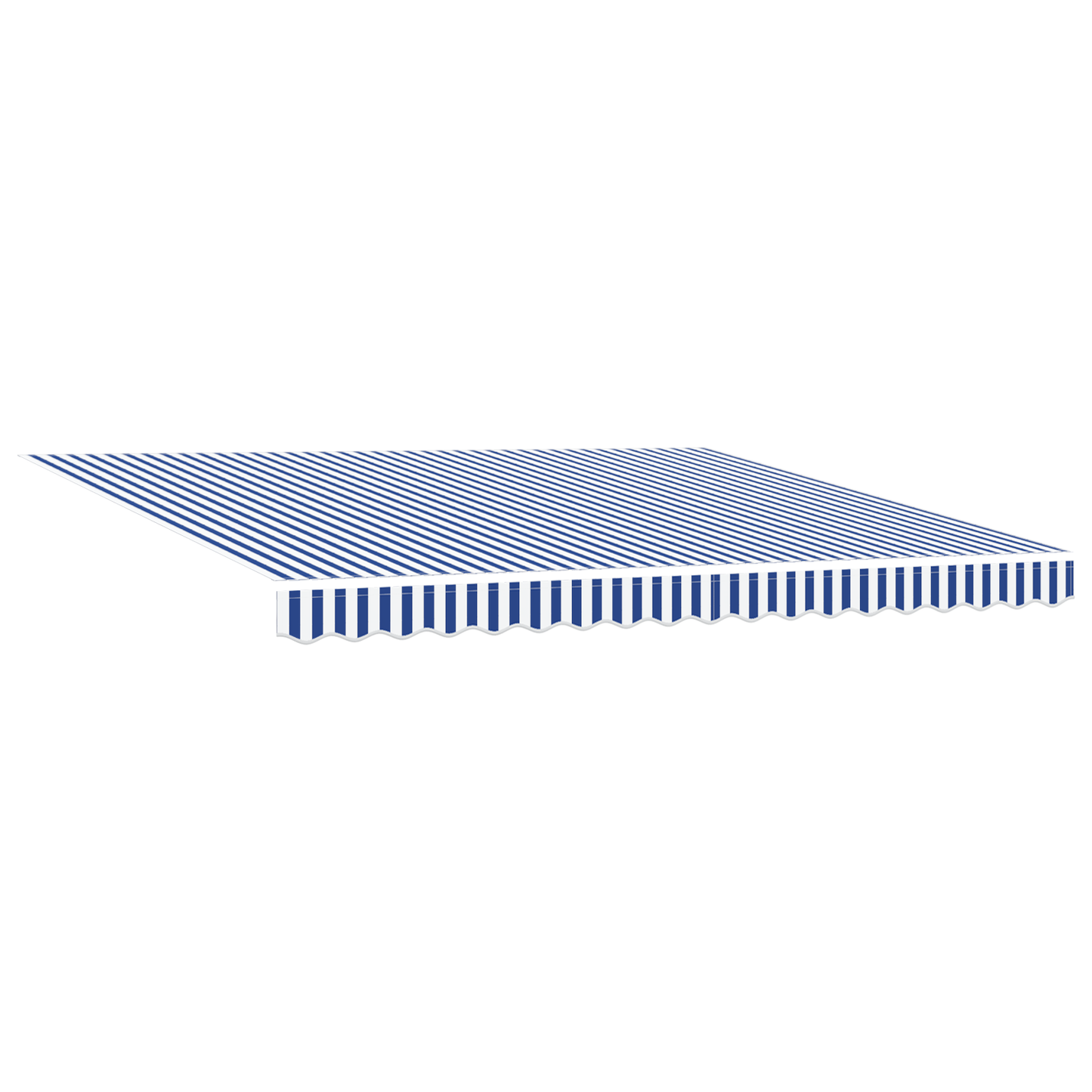 Automatisk Utrullesmarkise i Blå og Hvid - 350x250 Cm - billede 2