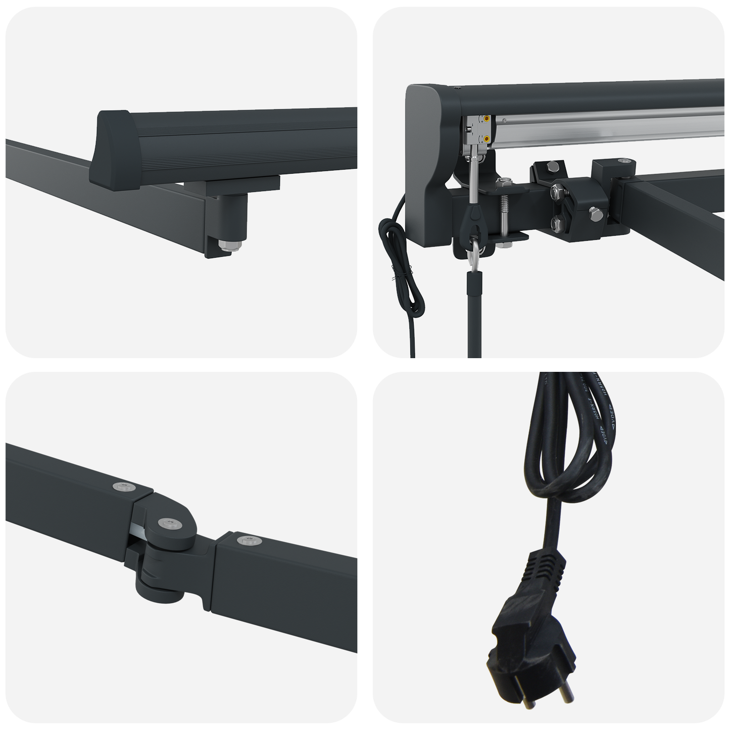 Automatisk Utrækkelig Markise Blå og Hvid 350x250 Cm - billede 10