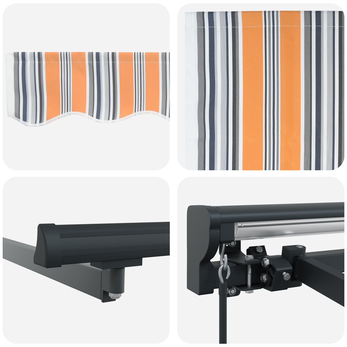 Utrækkelig Markise Marineblå 350x250 Cm - billede 8