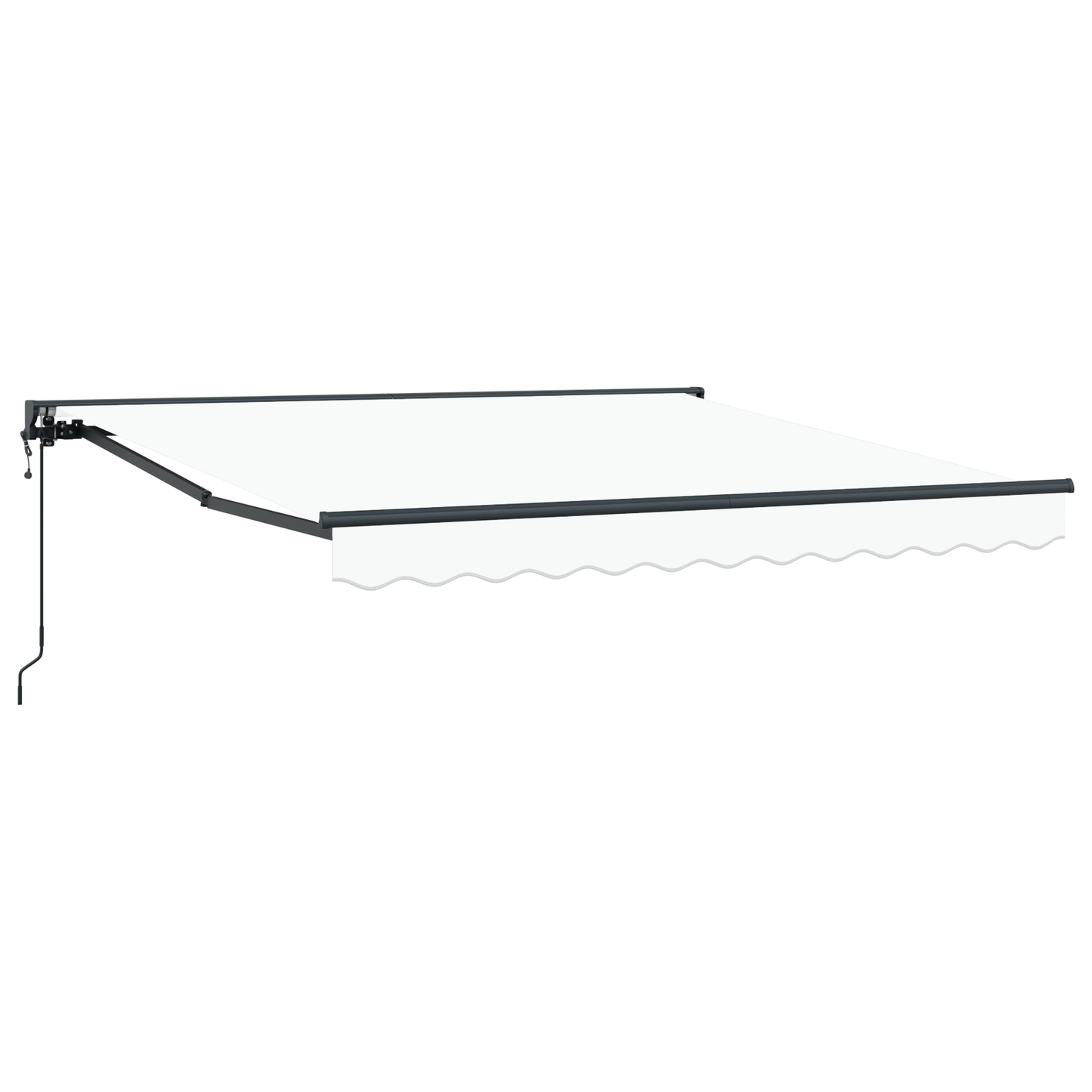 Utrækkelig Markise Hvid 350x250 Cm - billede 2