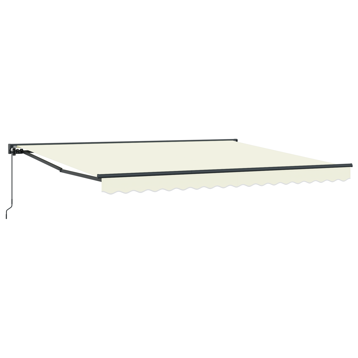 Utrækkelig Markise Creme 400x300 Cm Polyester og Aluminium - billede 2