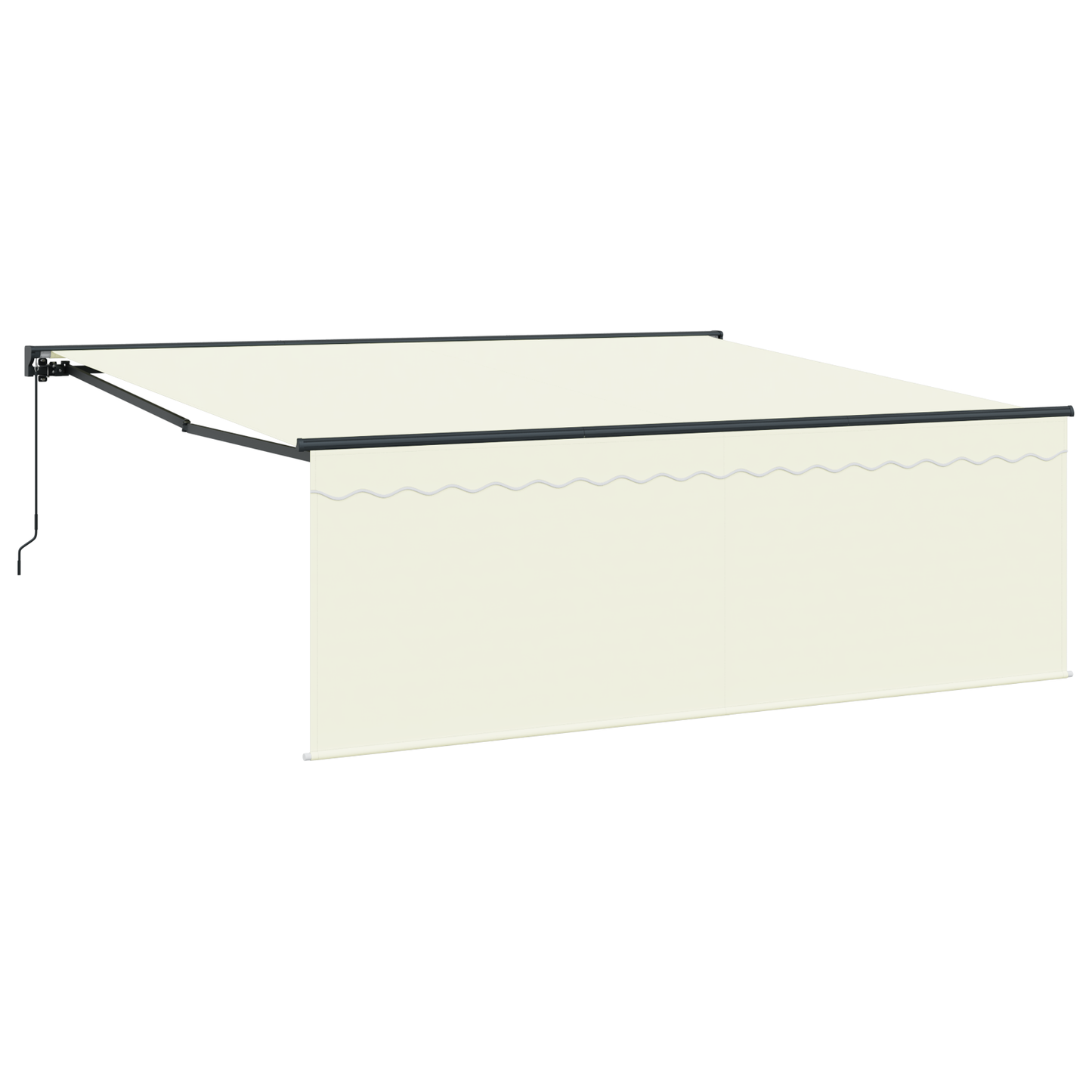 Utrækkelig Markise Beige 400 × 300 Cm Polyester - billede 2