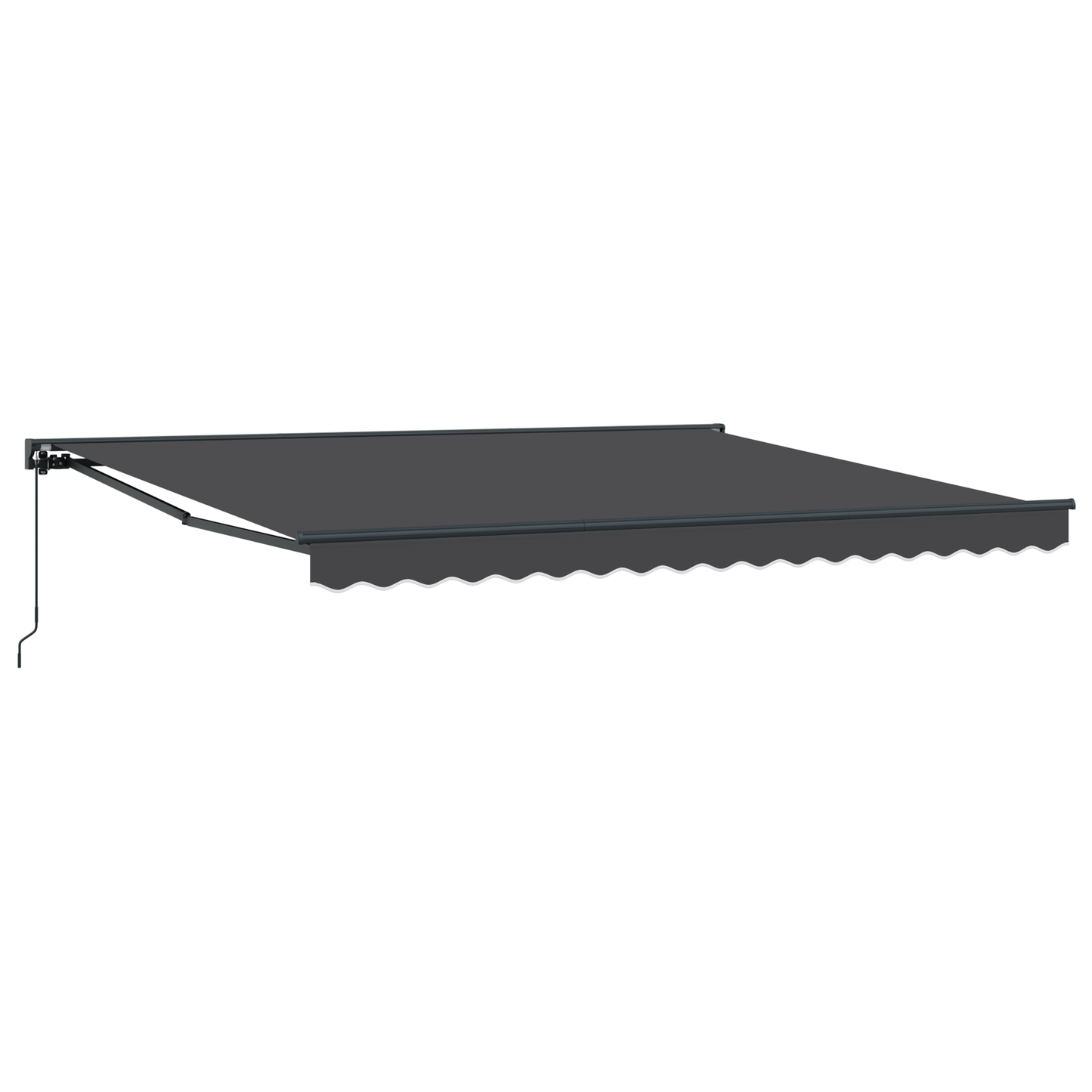 Utrækkelig Markise Antracit 400x300 Cm Aluminium og Polyester - billede 2