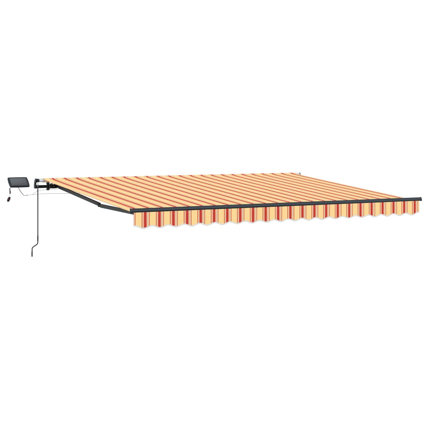 Manual Udtækkelig Markise med Led Gul og Orange 400x300 Cm - billede 4