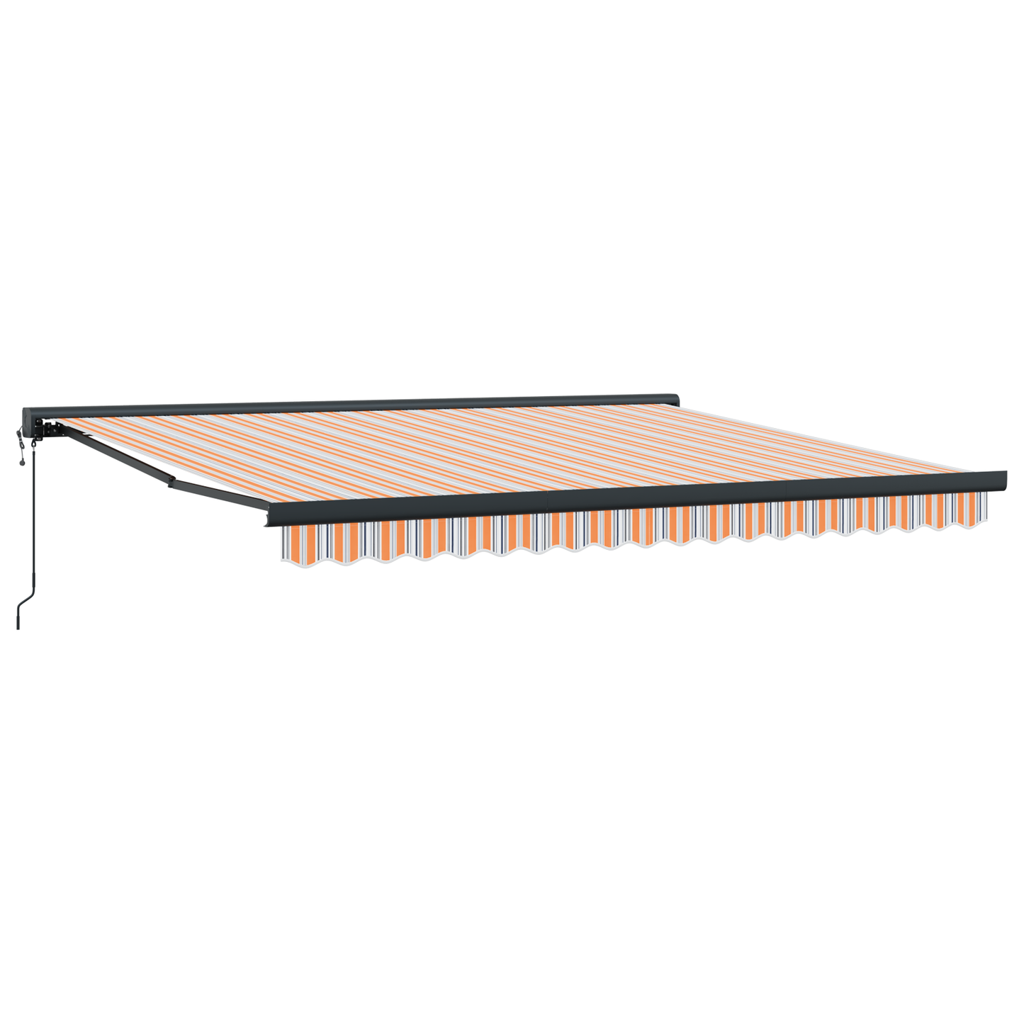 Automatisk Utrækkelig Markise med Multifarvet Stribe 400x300 Cm - billede 5