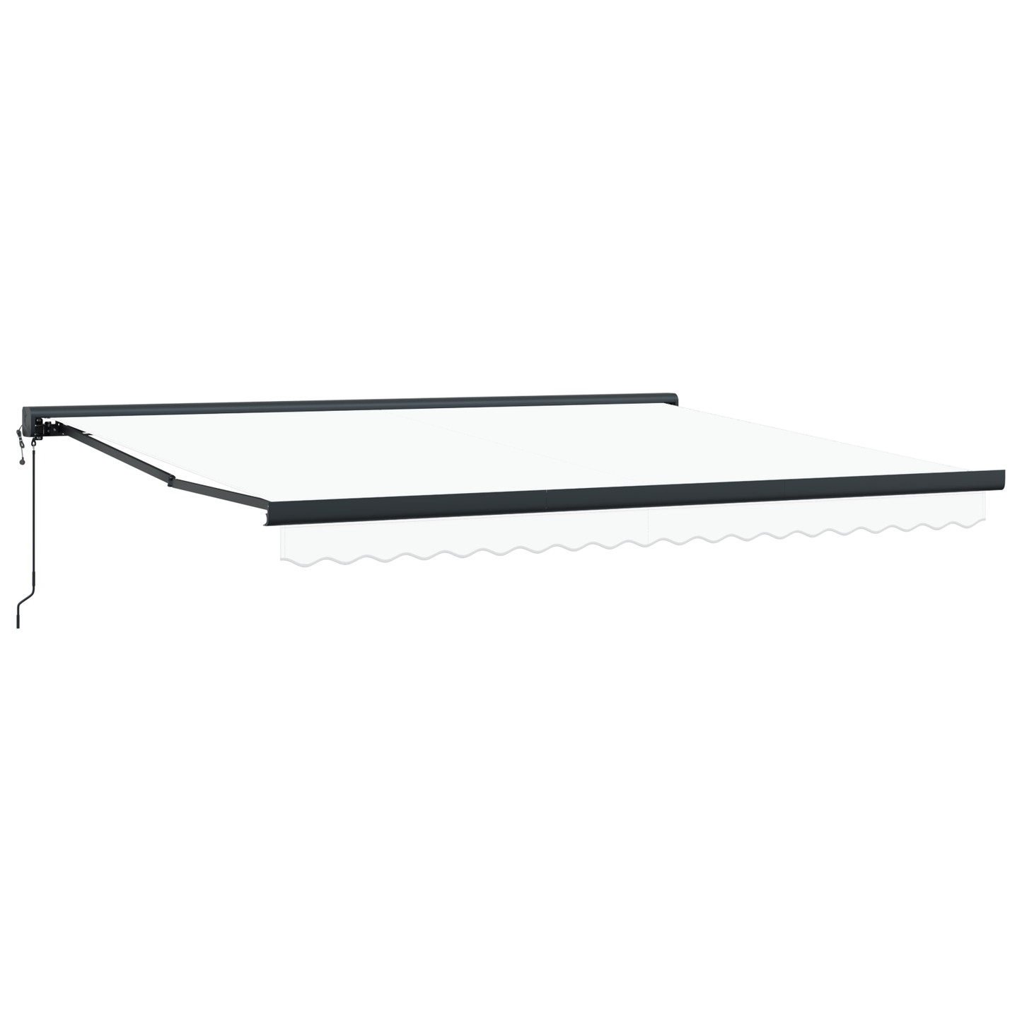 Automatisk Utrækbar Markise Hvid 400 X 300 Cm - billede 5